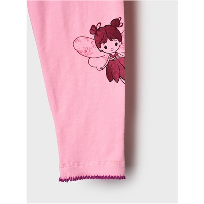 Брюки детские трикотажные для девочек (легинсы), 2 пары в комплекте