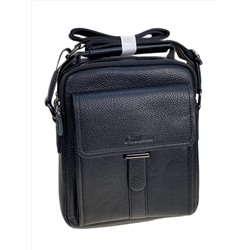 Сумка мужская из искусственной кожи, цвет черный