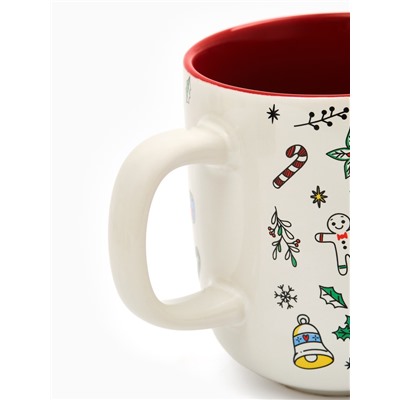 Кружка новогодняя керамическая «Тепла и уюта», 470 мл