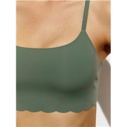 Omsa Топ 3. OmD 1111B Invisible Майка "Toп" женская (кроп-топ на тонких бретелях с вкладышами), PA
