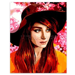 Картина по номерам "Девушка-весна" 40*50 см.