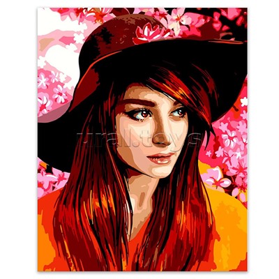 Картина по номерам "Девушка-весна" 40*50 см.