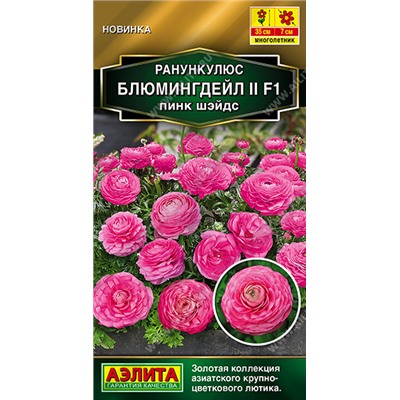 2026A Ранункулюс Блюмингдейл II F1 пинк шэйдс 3шт