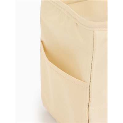 Термосумка на молнии, 6.4 л, бежевая