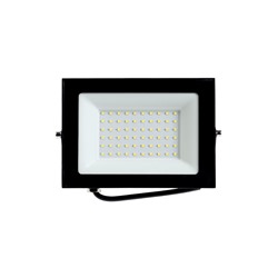 Прожектор светодиодный VKL Electric, 70 Вт, 8400 лм, 6500К, IP65, 220 В, чёрный, свечение холодное белое