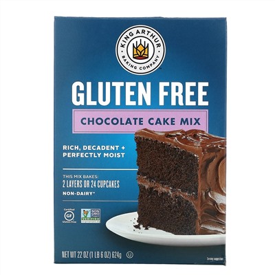 King Arthur Flour, Смесь для шоколадного пирога без клейковины, 22 унции (624 г)