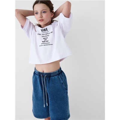 Шорты трикотажные для девочек