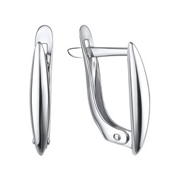 Серьги из серебра без вставки, Л-21365