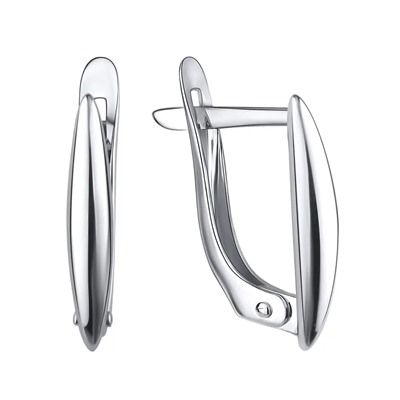 Серьги из серебра без вставки, Л-21365