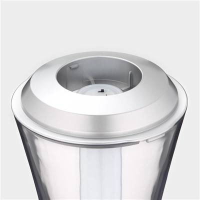 Башня пивная «Металлик», 3 л, колба для льда, с подсветкой, 2 батарейки CR=2032, пластик, серебристая