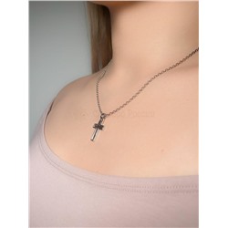 Подвеска-трансформер из серебра с позолотой родированная 925 пробы п-2298рз