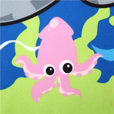 Полотенце - пончо детское махровое «Крошка Я. Акулы», 60×120 см, микрофибра