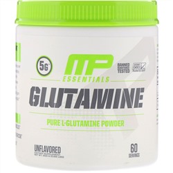 MusclePharm, Essentials, глутамин, без ароматизатора, 300 г (0,66 фунта)