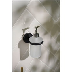 Дозатор для мыла Stölz Loft basic, 200 мл, подвесной, 10.5×7×15 см, чёрный