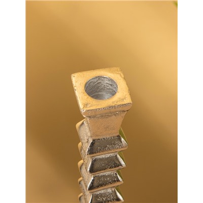 Подсвечник «Башня», 12×12×27 см, алюминий