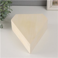 Шкатулка для росписи дерево «Бриллиант», для творчества, декора, без замка, 20×21.5×8 см