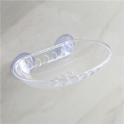 Мыльница на присосках Bath Collection, пластик, 15.5×9.5×3 см, МИКС