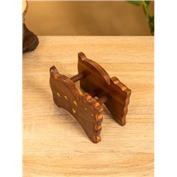 Подставка под горячее «Кошка», набор 6 шт., 11.5×13×6.5 см, дерево шишам