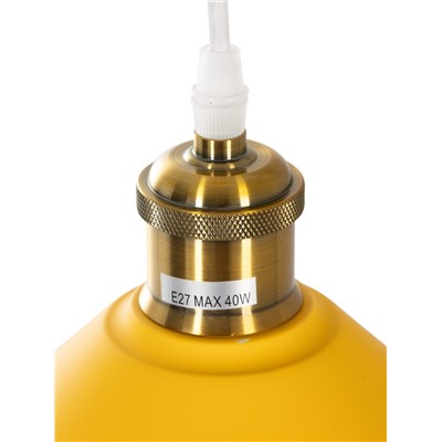 УЦЕНКА Светильник BayerLux 1244/1YL E27 40 Вт желтый 22×22×8.5-108 см