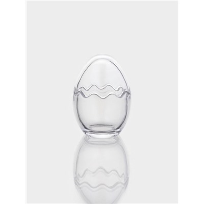 Конфетница «Яйцо», 170 мл, 8.3×11.5 см, стекло, прозрачная