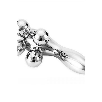 Nail Art Ручной роликовый массажер для лица и тела / 4D Massager XC-119, серебристый KRISTALLER, 1108358