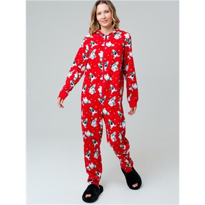 Пижама-комбинезон трикотажная унисекс для взрослых