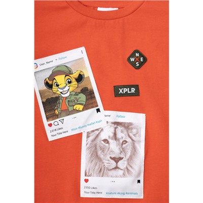 Фуфайка трикотажная для мальчиков (футболка) PLAYTODAY, 1239799