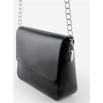 Ручка для сумки, с цепочками и карабинами, 120×1.8 см, чёрная