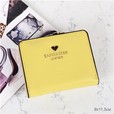 Портмоне 9*11.5 см лимонный / C078-2B /уп.10/100/ А