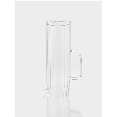 Кувшин Bella Tenero «Эко. Дольки», 1.5 л, 9×14×28 см, с бамбуковой крышкой, стекло, прозрачный