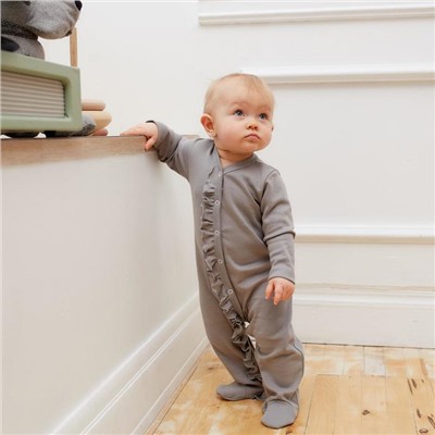 Комбинезон с рюшей для девочки «Крошка Я» BASIC LINE, рост 80-86 см