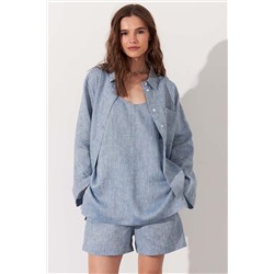 Шорты  SRT009_LBMG/Светло-голубой меланж