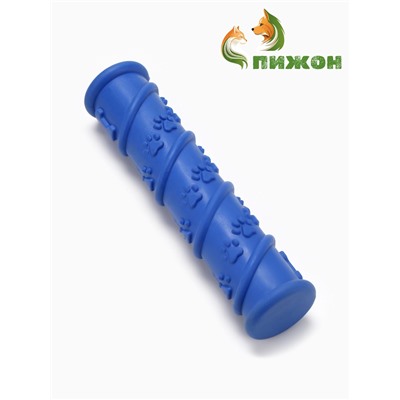 Жевательная игрушка для собак«Палка с лапками», 17.9×4.2 см, с утопленной пищалкой, TPR, синяя