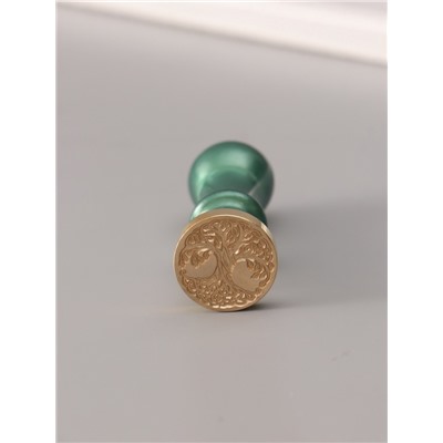 Подарочный набор для сургучной печати «Дерево», печать, ручка, сургуч, 12.5×10×3.6 см