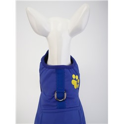 Куртка - попона двусторонняя, размер S (ДС 24, ОГ 38 см, вес 4-6 см), синяя