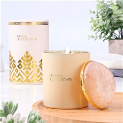 Ароматическая свеча в стакане Aroma collection, 260 г, цитрус, сандаловое дерево, в тубусе