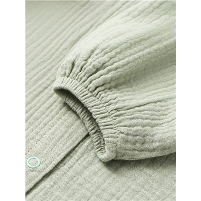 Комбинезон детский «Крошка Я. Муслин», рост 62-68 см, оливковый