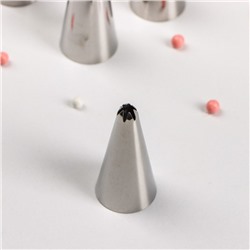 Набор насадок кондитерских KONFINETTA, d=2,5 см, 6 шт