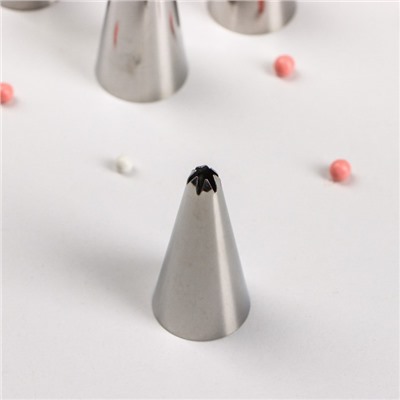 Набор насадок кондитерских KONFINETTA, d=2,5 см, 6 шт