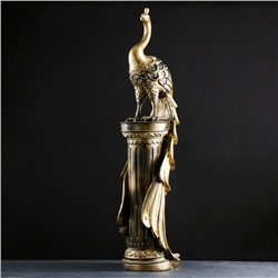 Колонна декоративная «Жар-птица», под чёрное золото, 118×31×22 см