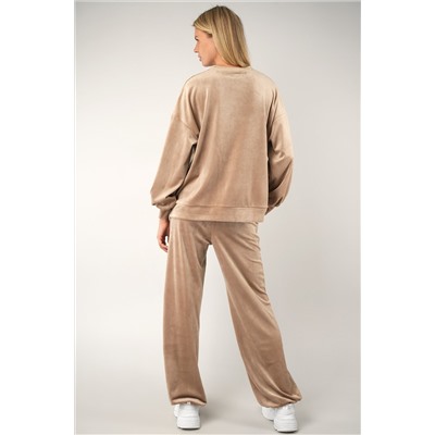 Женский велюровый костюм оверсайз Happyfox