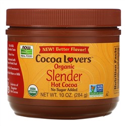 Now Foods, Slender, Горячее какао, 10 унции (284 г)