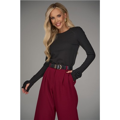 Лонгслив Эми (чёрный)