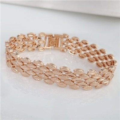 Браслет на руку ювелирной бижутерии коллекция "Дубай", покрытие позолота, арт.213.958