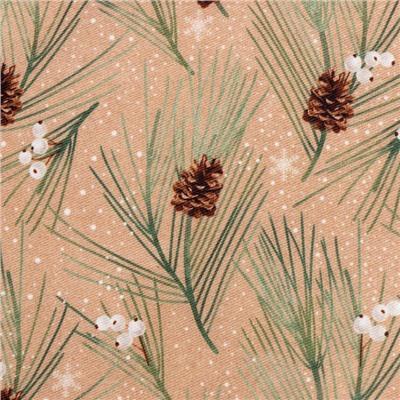 Фартук новогодний «Этель» «Spruce branches» 60×70 см, 100% хлопок, саржа 190 г/м²