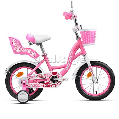 Велосипед 14" Rocket Candy, цвет розовый