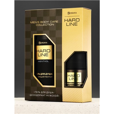Подарочный набор: гель для душа 300 мл, дезодорант, HARD LINE