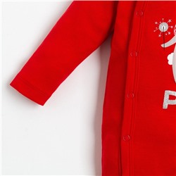 Комбинезон Крошка Я "Winter party", рост 80-86 см, красный