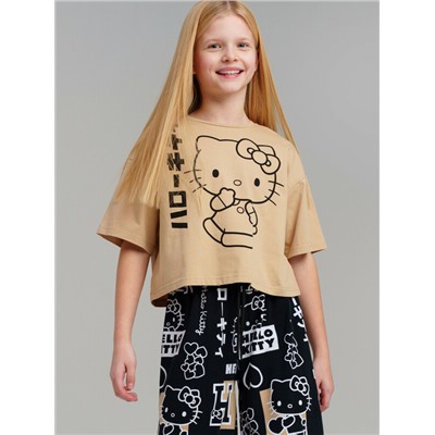 Фуфайка трикотажная для девочек (футболка)