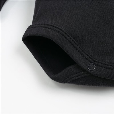 Боди детское «Крошка Я» BASIC LINE, рост 62-68 см, чёрный